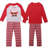 Family Christmas Santa Claus Printed Plaid Parent-child Pajamas