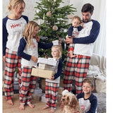 Family Home Parent-child Christmas Printed Parent-child Pajamas