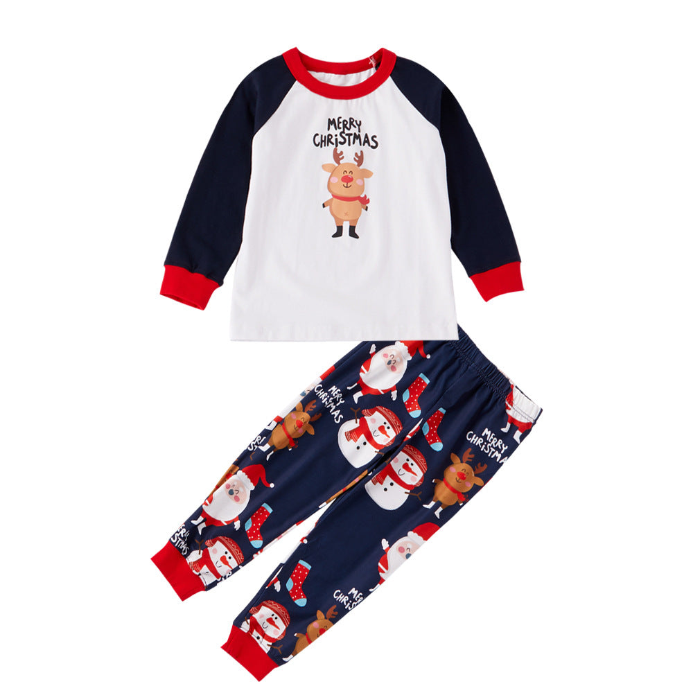 Family Autumn Winter Home Parent-child Christmas Pajamas