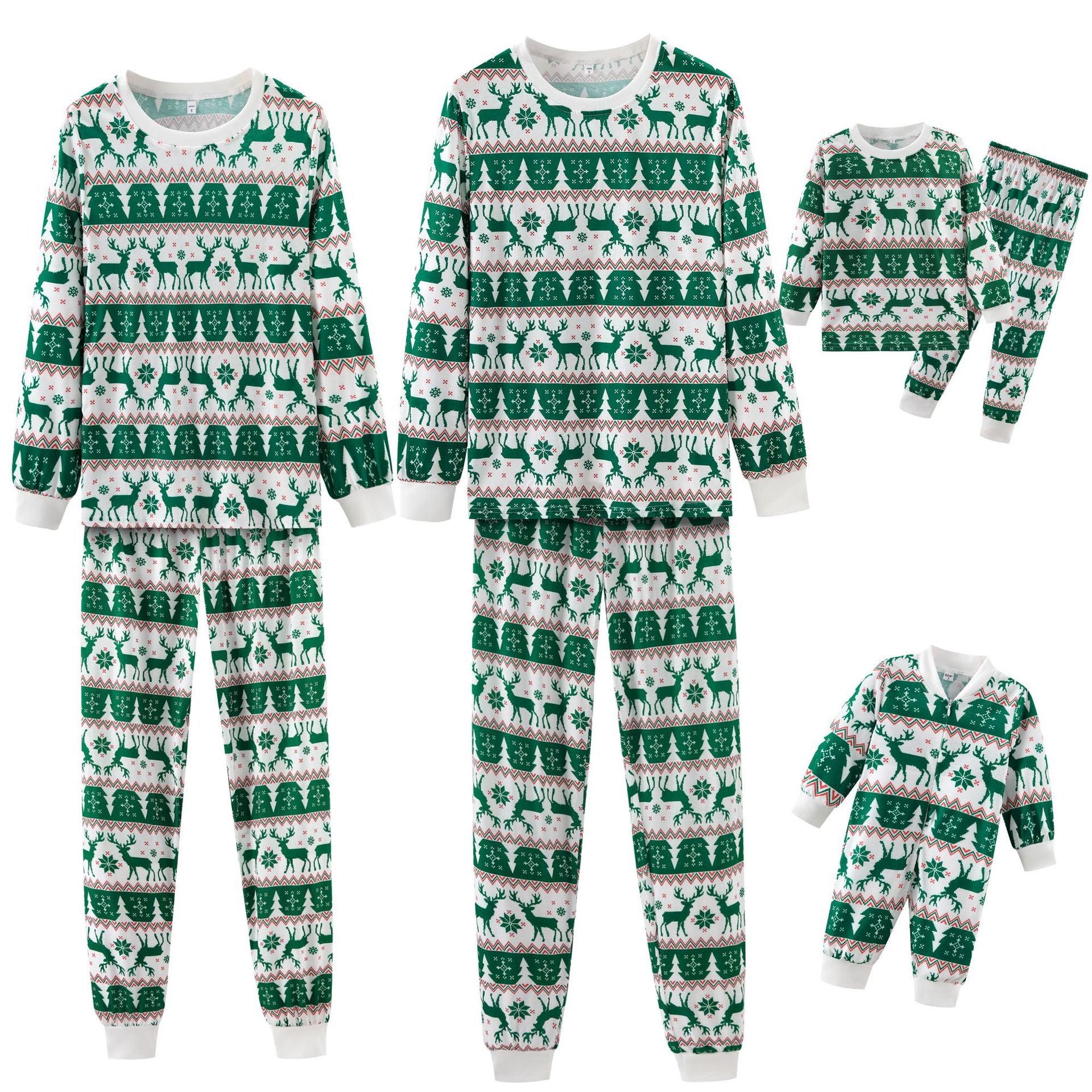 Family Christmas Parent-child Homewear Parent-child Pajamas