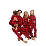 Family Christmas Parent-child Plaid Home Suits Pajamas