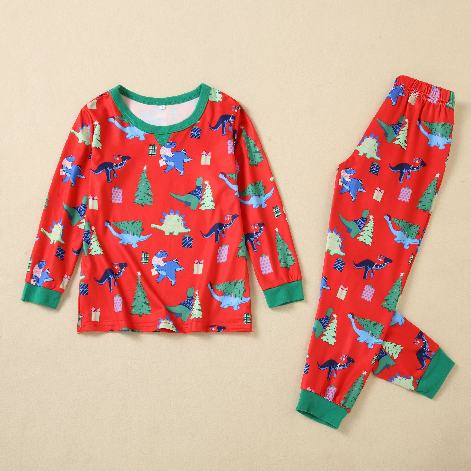 Family Autumn Winter Christmas Printing Home Parent-child Pajamas