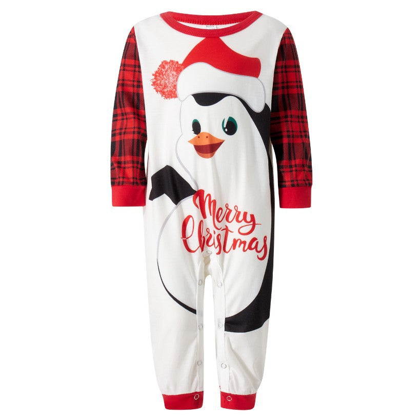 Family Autumn Parent-child Outfit Full Loose Christmas Pajamas