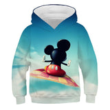 Kid Boys Girl Dish Nimitch Mickey Mouse 3D Digital Printed Hoodie