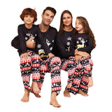 Family Letter Snowflake Deer Christmas Parent-child Pajamas