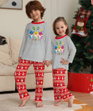 Family Striped Lettering Christmas Printed Loungewear Pajamas