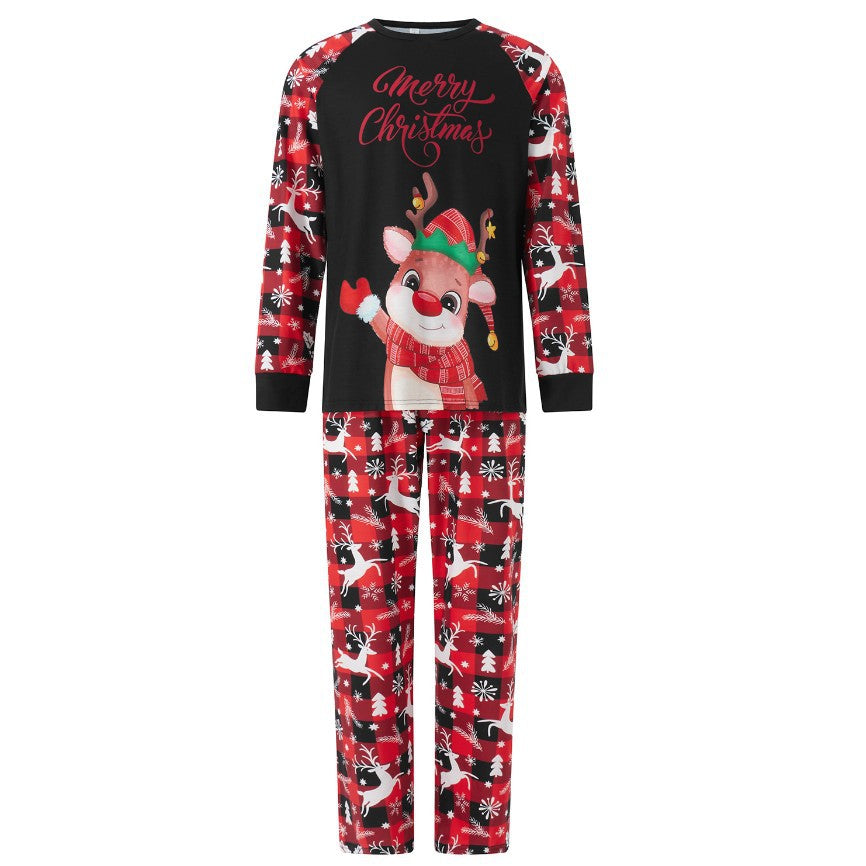 Family Parent-child Plaid Christmas Pajamas Outfits