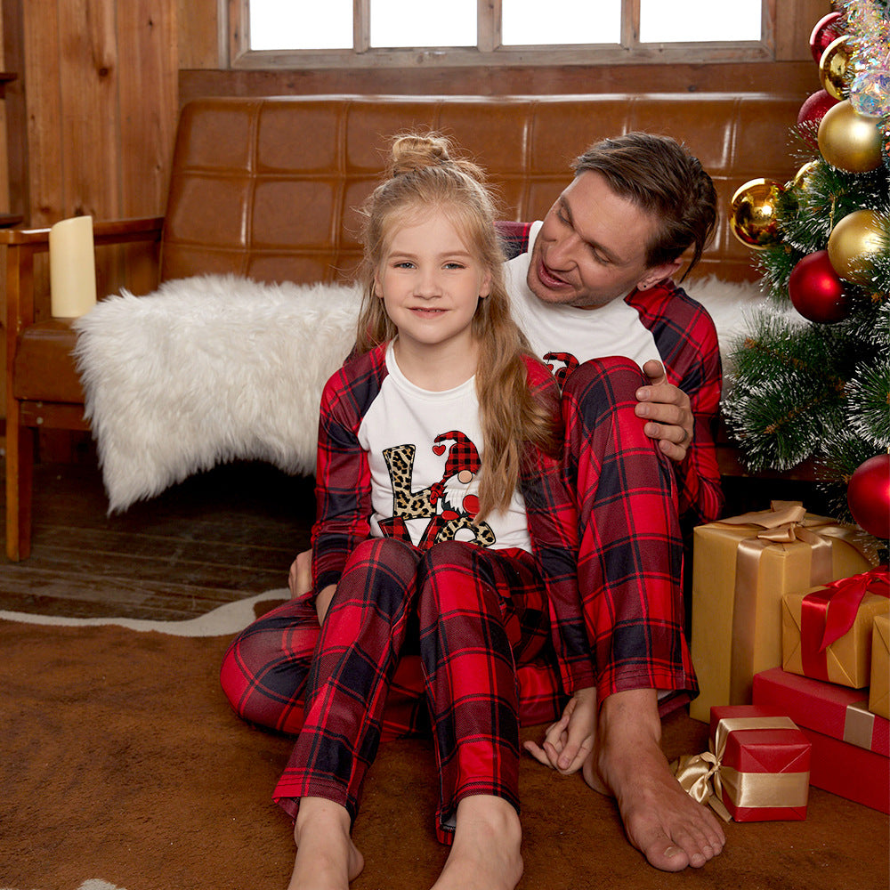 Family Parent-child Christmas Home Pajamas Set