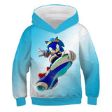 Kid Boy Sonic Recreation Fashion Hoodie