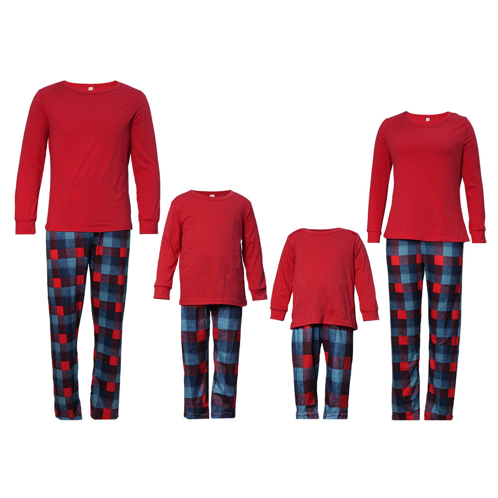 Family Parent-child Mother-daughter Christmas Pajamas Set