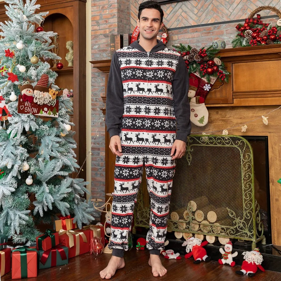 Family Christmas Parent-child  Printed Home Wear Pajamas