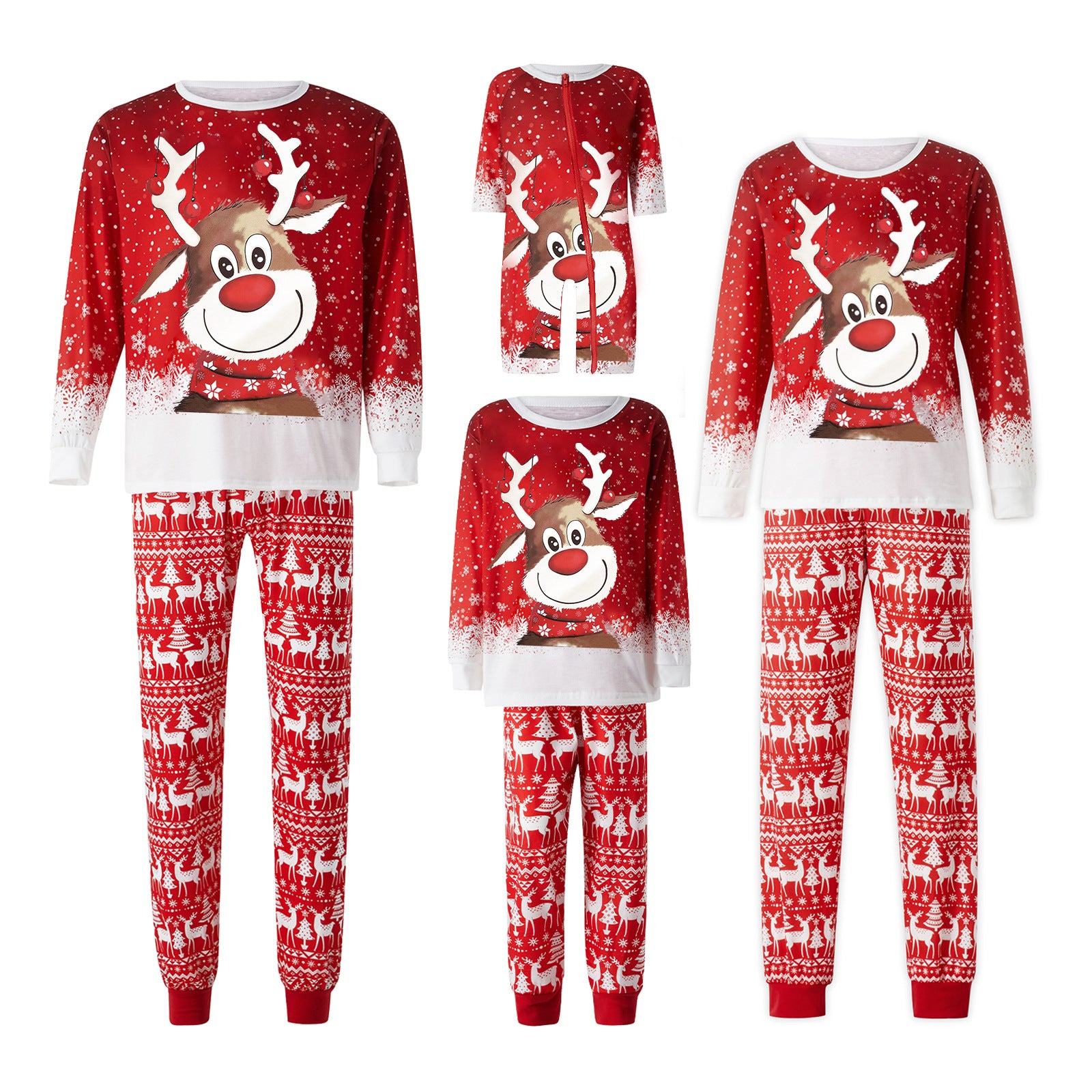 Family Loungewear Printed Christmas Parent-child Pajamas