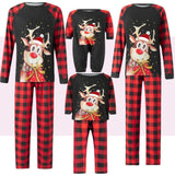 Family Parent-child Autumn Winter Print Christmas Pajama Set