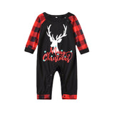 Family Christmas Printed Christmas Antlers Parent-child Pajamas