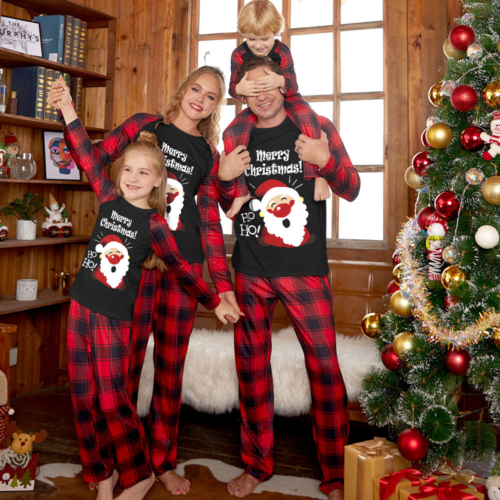 Family Christmas Homewea Parent-child Pajamas