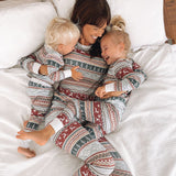 Family Christmas Prints Parent-child Home Pajamas