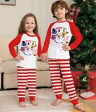 Family Snowman Alphabet Christmas Print Loungewear Pajamas