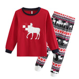 Family Christmas Deer Parent-child Homewear Pajamas Set