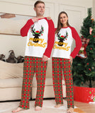 Family Deer Letter Christmas Parent-child Print Home Pajamas