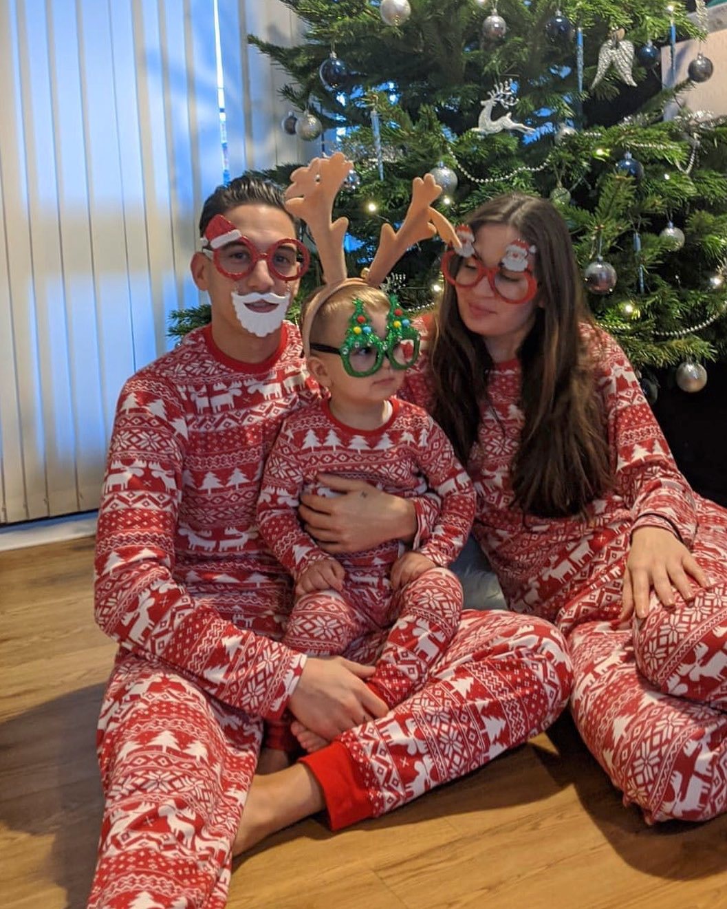 Family Christmas Print Parent-child Loungewear Pajamas