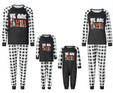 Family Parent-child Christmas Checker Print Home Pajamas