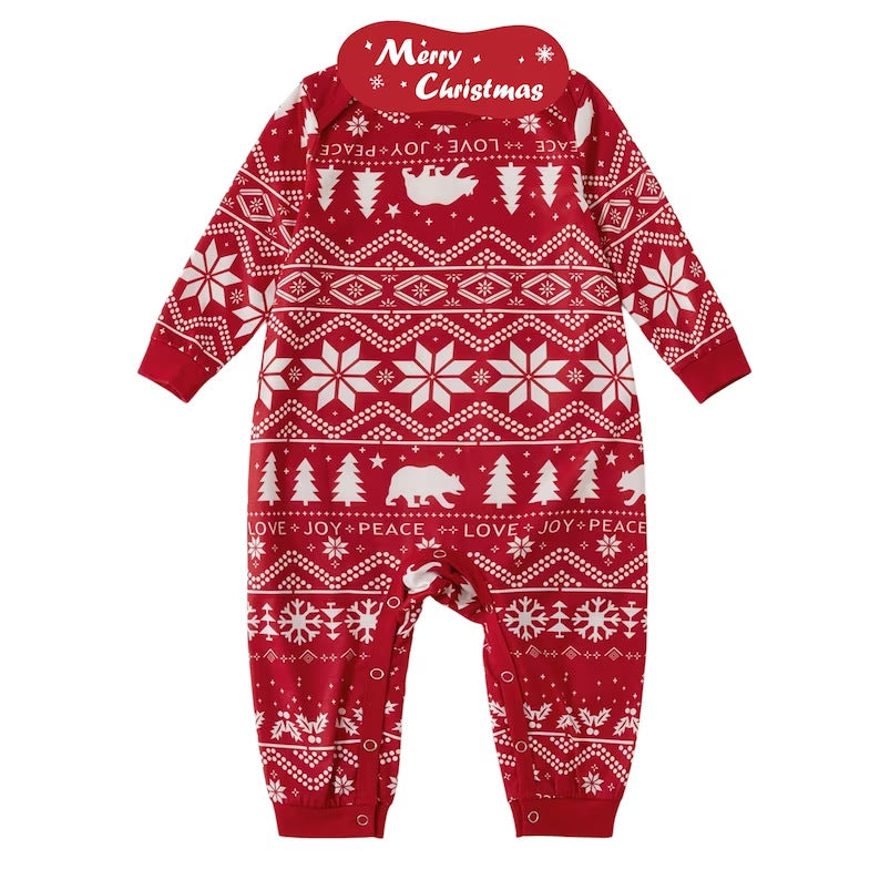 Family Christmas Home Parent Child Printed Pajamas