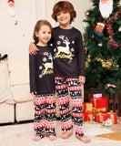 Family Letter Snowflake Deer Christmas Parent-child Pajamas