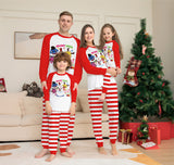 Family Snowman Alphabet Christmas Print Loungewear Pajamas