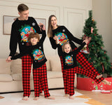 Halloween Family Parent-child Christmas Plaid Cartoon Pajamas