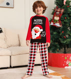 Family Letter Plaid Christmas Parent-child Printed Pajamas