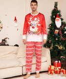 Family Cartoon Snowflake Deer Christmas Parent-child Loungewear Pajamas