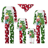 Family Homewear Printed Christmas Parent-child Pajamas