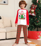 Family Letter Plaid Christmas Printed Loungewear Pajamas