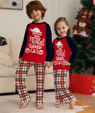Family Letter Plaid Christmas Parent-child Printed Home Pajamas