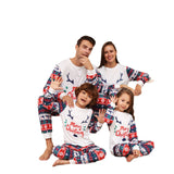 Family Snowman Flower Deer Letters Christmas Parent-child Pajamas