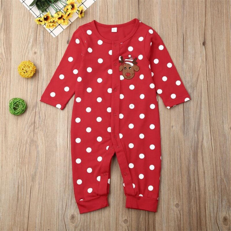 Christmas Infant Baby Boy Girl Rompers Jumpsuit
