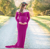 Maternity Photography Props Long Maxi Sexy Gown Dresses