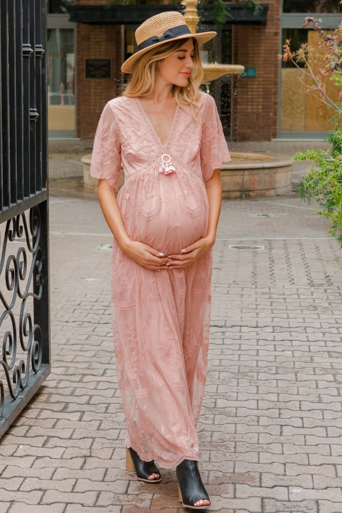 Maternity Photo Shoot Lace Photography Props Pregnancy Dresses