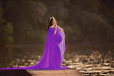 Maternity Photography Props Elegant Maxi Gown Pregnancy Dress