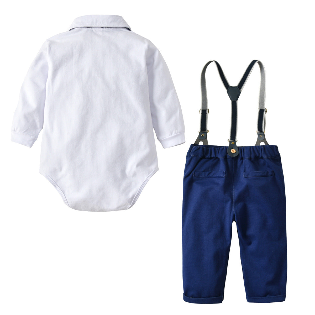 Baby Boys Summer Half Sleeves Gentleman Bow 2pcs Suits