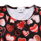 Baby Kid Girl Valentine's Day Love Fashion Trend 2 Pcs Sets