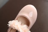 Girl's Pure Color Rhinestone Lace Small Single Shoes