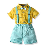 Kids Baby Boy Printed Shorts 2 Pcs Set