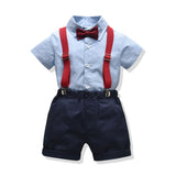 Kid Baby Boy Formal Shorts With Belt Sets 2 Pcs