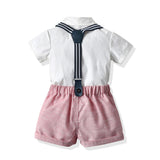 Baby Girls Gentleman Shorts 2pcs Sets