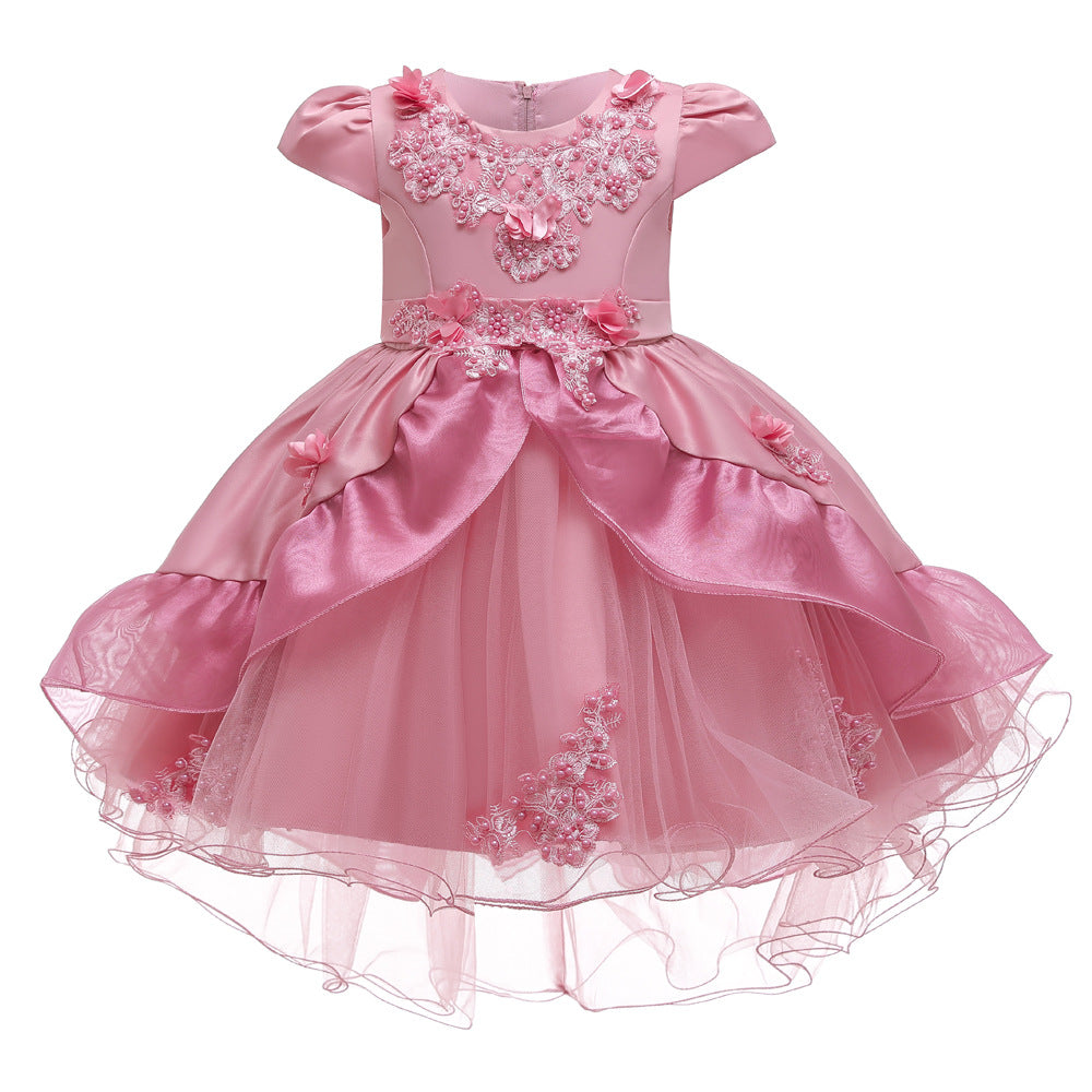 Kid Girl Flower Elegant Princess Dress