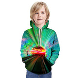 Kid Boy Speed and Passion Tunnel Fashion Loose Hoodie