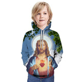 Kid Boy Speed and Passion Tunnel Fashion Loose Hoodie