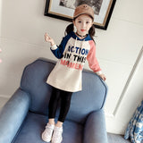 Kid Baby Girl Fleece Sweatshirt Fashion T-shirt