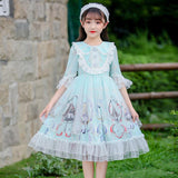 Kids Lolita Dress Sweet Lace Princess Dress